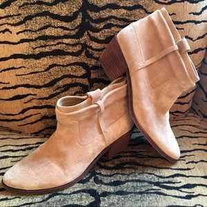 Joie Suede Booties Size 39.5 Tan